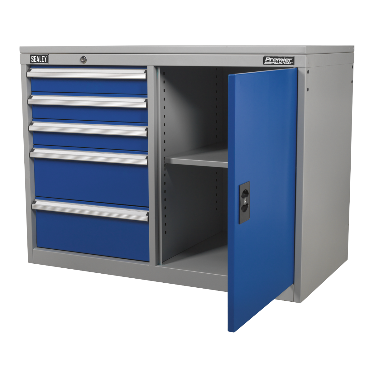 Industrial Cabinet/Workstation with 5 Drawers & 1 Shelf API1103B