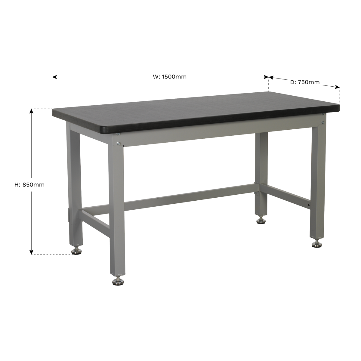 Industrial Steel Workbench 1.5m API1500