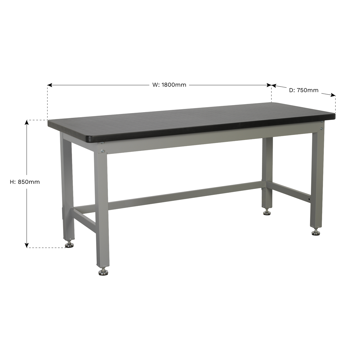 Industrial Steel Workbench 1.8m API1800