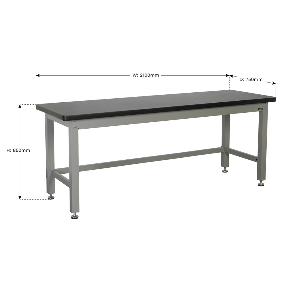 Industrial Steel Workbench 2.1m API2100