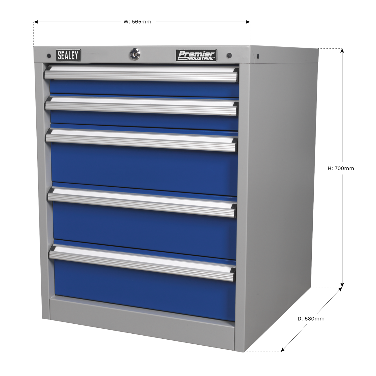 Industrial Cabinet 5 Drawer API5655A