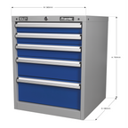 Industrial Cabinet 5 Drawer API5655B