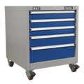 Mobile Industrial Cabinet 5 Drawer API5657B