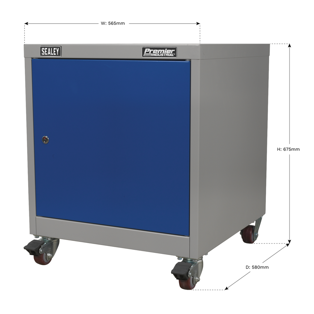 Mobile Industrial Cabinet with 1 Shelf API5659