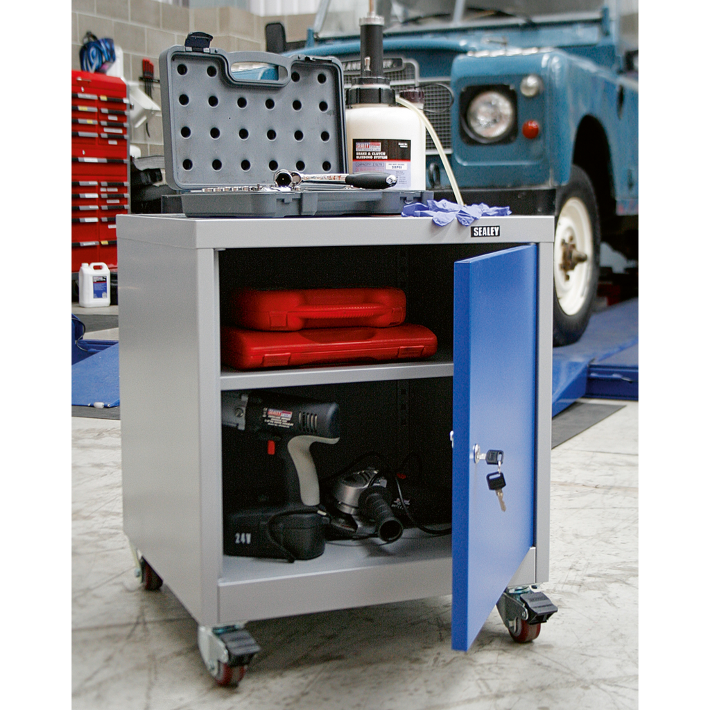 Mobile Industrial Cabinet with 1 Shelf API5659