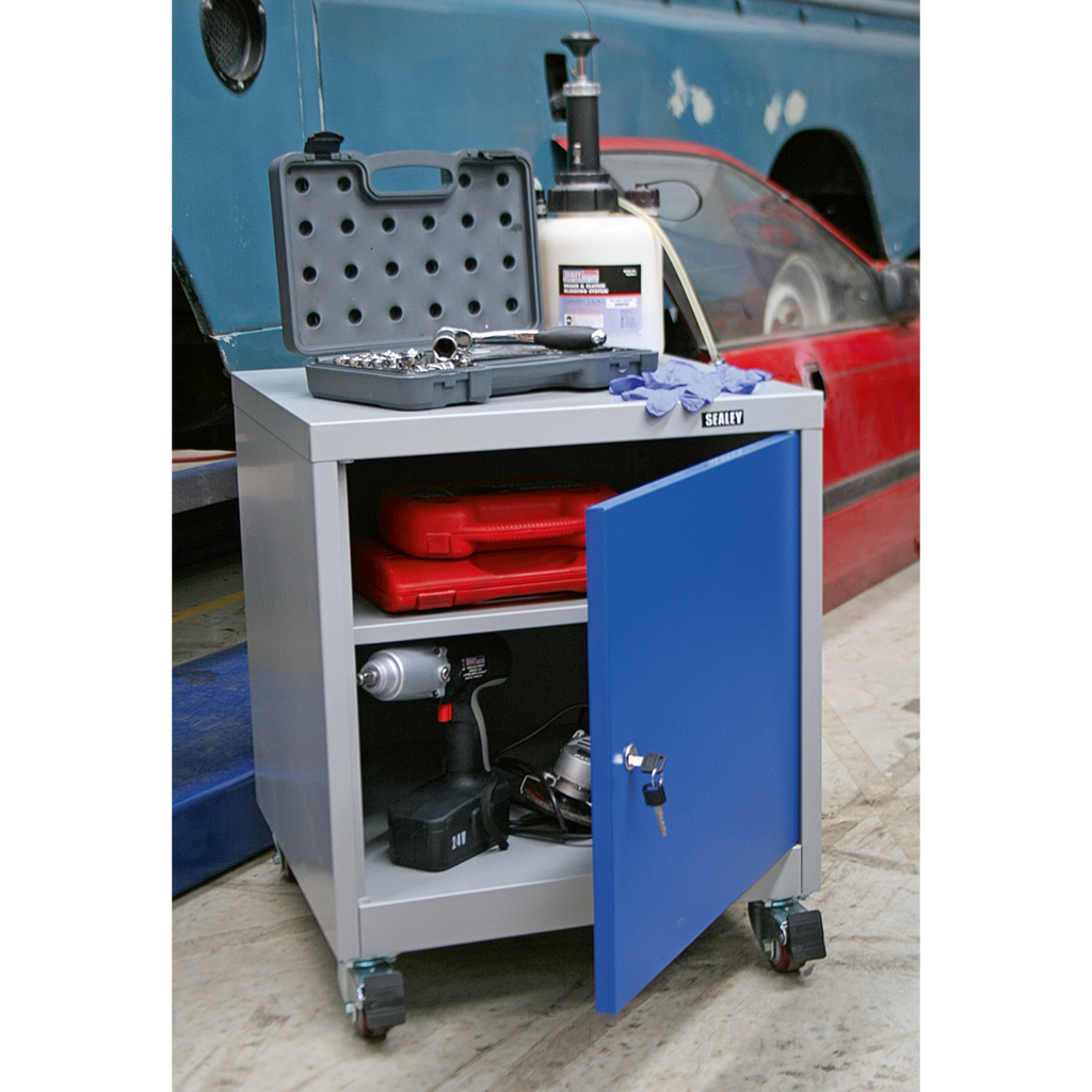 Mobile Industrial Cabinet with 1 Shelf API5659