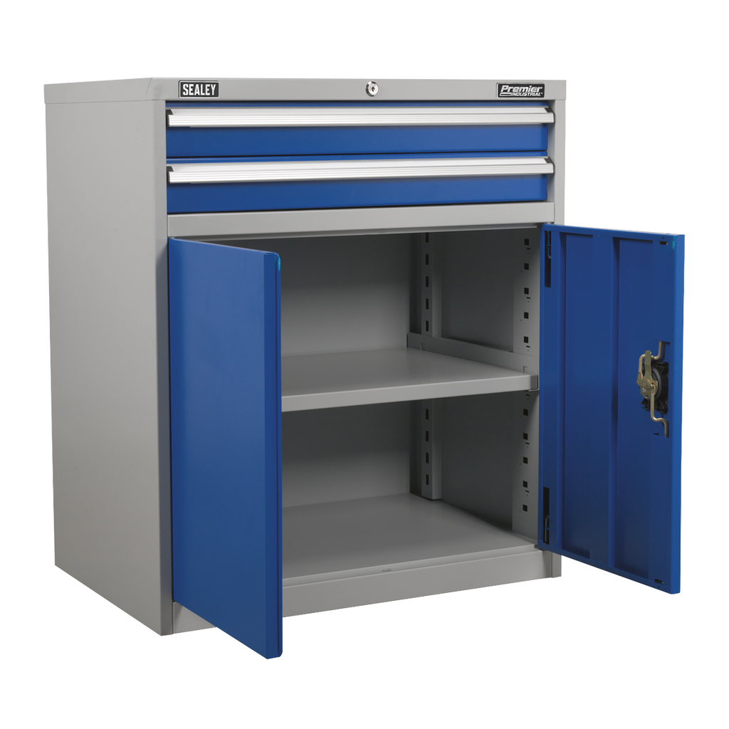 Industrial Cabinet with 2 Drawers & 1 Shelf API8810
