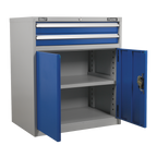 Industrial Cabinet with 2 Drawers & 1 Shelf API8810