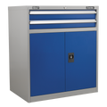 Industrial Cabinet with 2 Drawers & 1 Shelf API8810