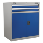 Industrial Cabinet with 2 Drawers & 1 Shelf API8810