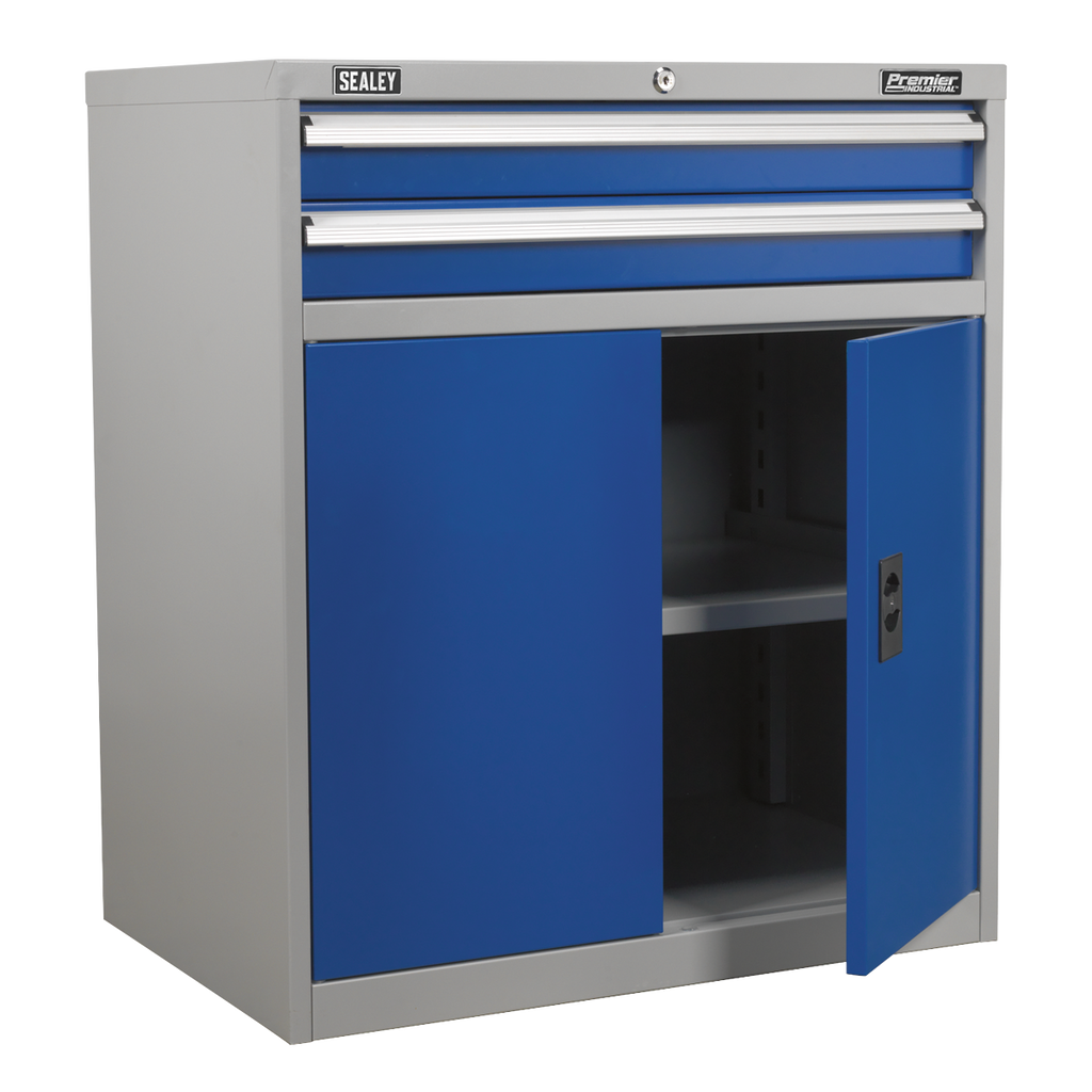Industrial Cabinet with 2 Drawers & 1 Shelf API8810