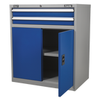 Industrial Cabinet with 2 Drawers & 1 Shelf API8810