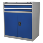 Industrial Cabinet with 2 Drawers & 1 Shelf API8810