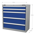 Industrial Cabinet 5 Drawer API9005