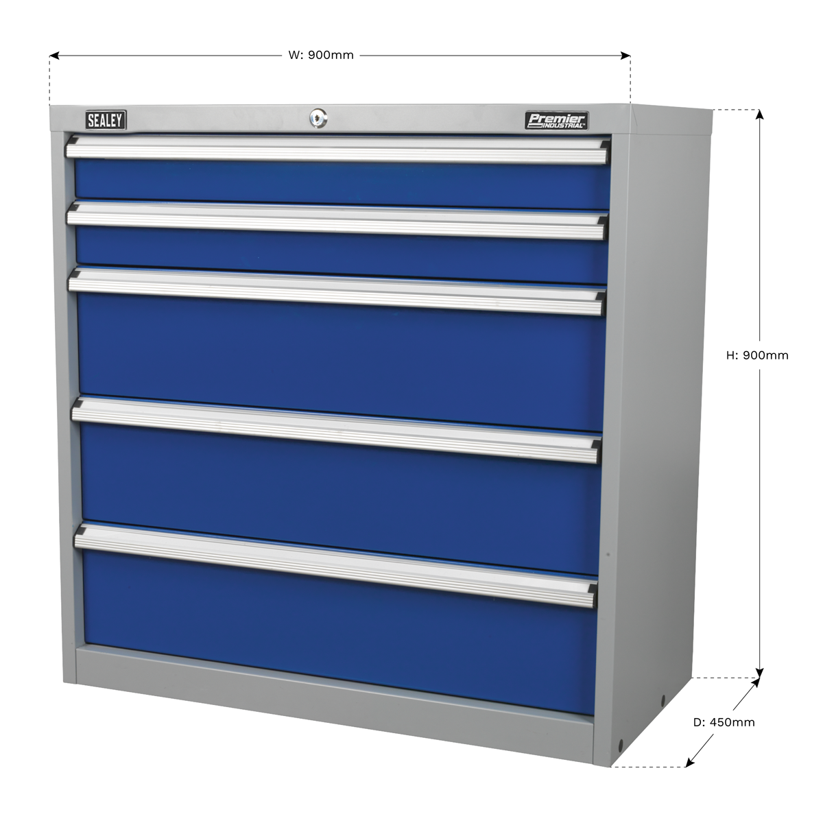 Industrial Cabinet 5 Drawer API9005