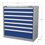 Industrial Cabinet 7 Drawer API9007