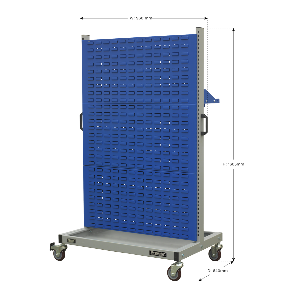 Industrial Mobile Storage System with Shelf APICCOMBO1