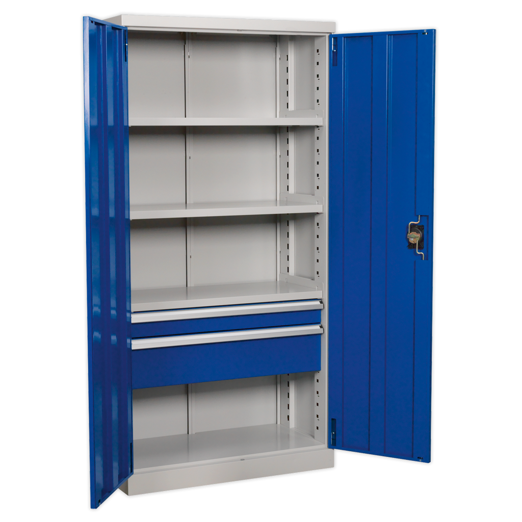 Industrial Cabinet with 2 Drawers & 3 Shelves 1800mm APICCOMBO2
