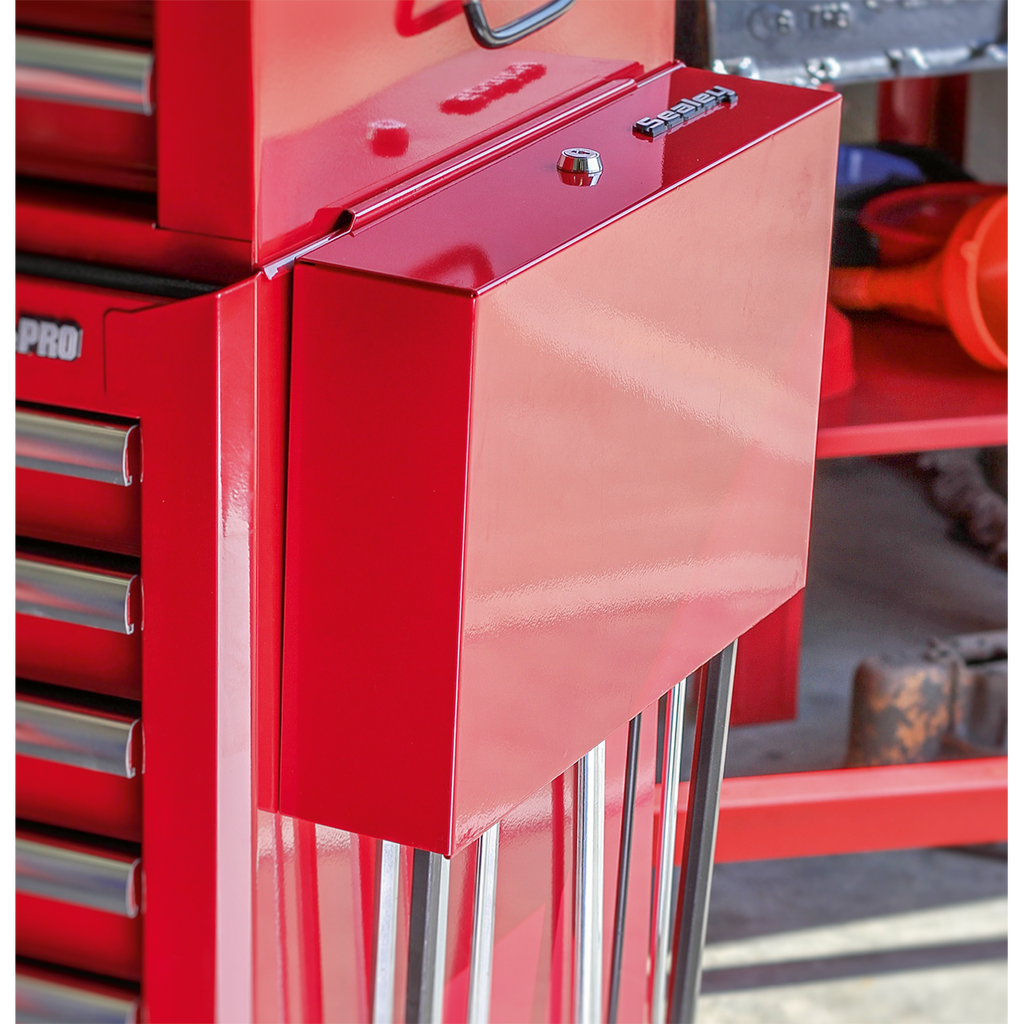Side Cabinet for Long Handle Tools - Red APLHT