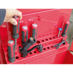 Side Cabinet for Long Handle Tools - Red APLHT