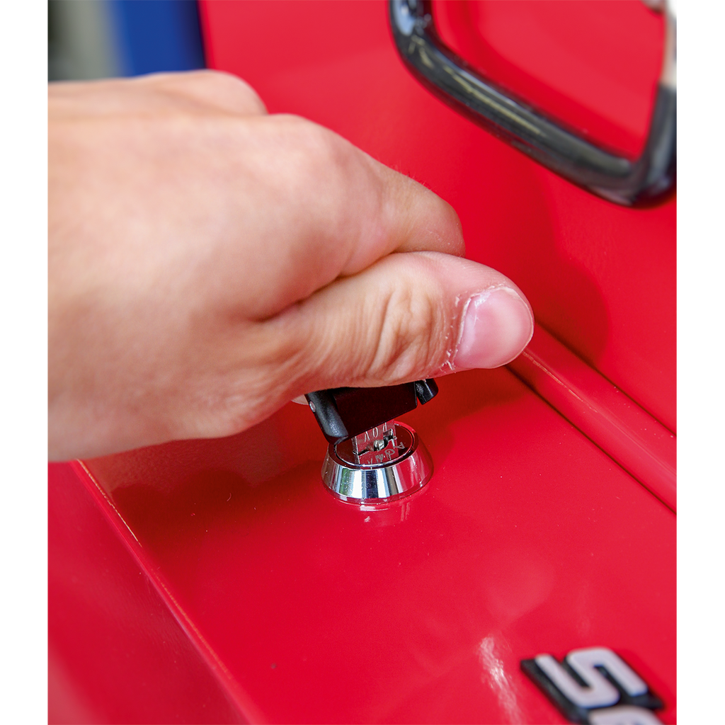 Side Cabinet for Long Handle Tools - Red APLHT