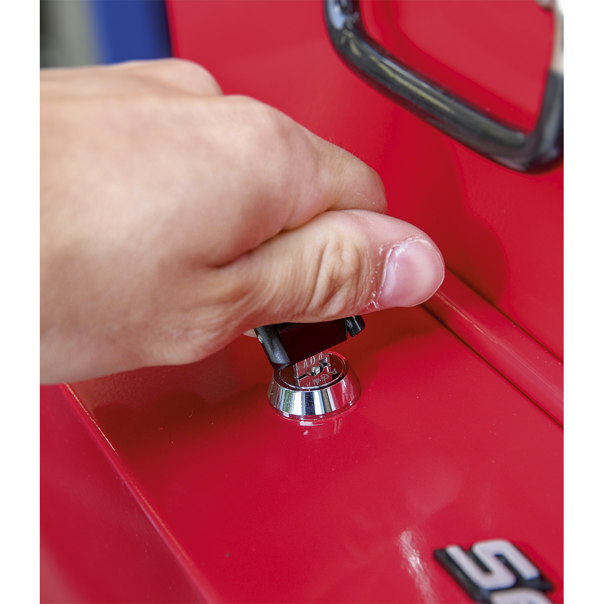 Side Cabinet for Long Handle Tools - Red APLHT