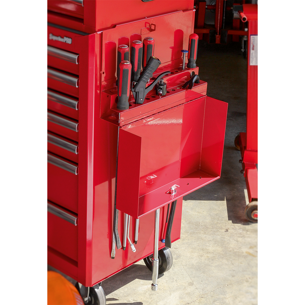 Side Cabinet for Long Handle Tools - Red APLHT