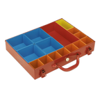 Metal Case with 15 Storage Bins APMC15