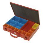 Metal Case with 15 Storage Bins APMC15