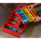 2-Layer Metal Case with 27 Storage Bins APMC27