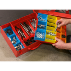 2-Layer Metal Case with 27 Storage Bins APMC27