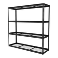 Heavy-Duty Modular Racking Unit with 4 Mesh Shelves 300kg Capacity Per Level APMR1