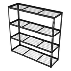 Heavy-Duty Modular Racking Unit with 4 Mesh Shelves 300kg Capacity Per Level APMR1