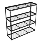 Heavy-Duty Modular Racking Unit with 4 Mesh Shelves 300kg Capacity Per Level APMR1