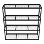 Heavy-Duty Modular Racking Unit with 4 Mesh Shelves 300kg Capacity Per Level APMR1