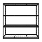 Heavy-Duty Modular Racking Unit with 4 Mesh Shelves 300kg Capacity Per Level APMR1