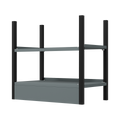 Modular Storage Base Unit 2 Shelves 580mm APMRB1