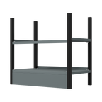 Modular Storage Base Unit 2 Shelves 580mm APMRB1