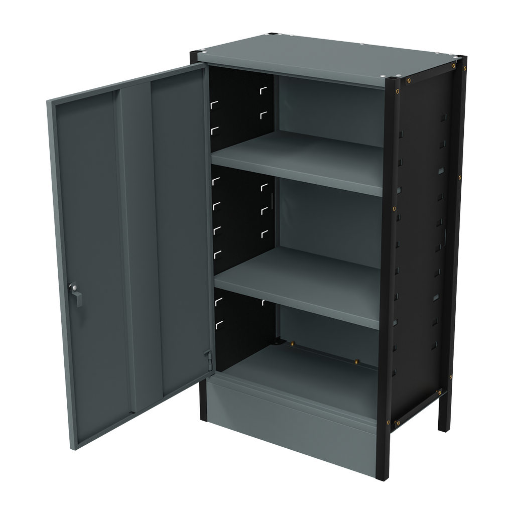 Modular Storage Base Unit Cupboard 3 Shelves 580mm APMRB3