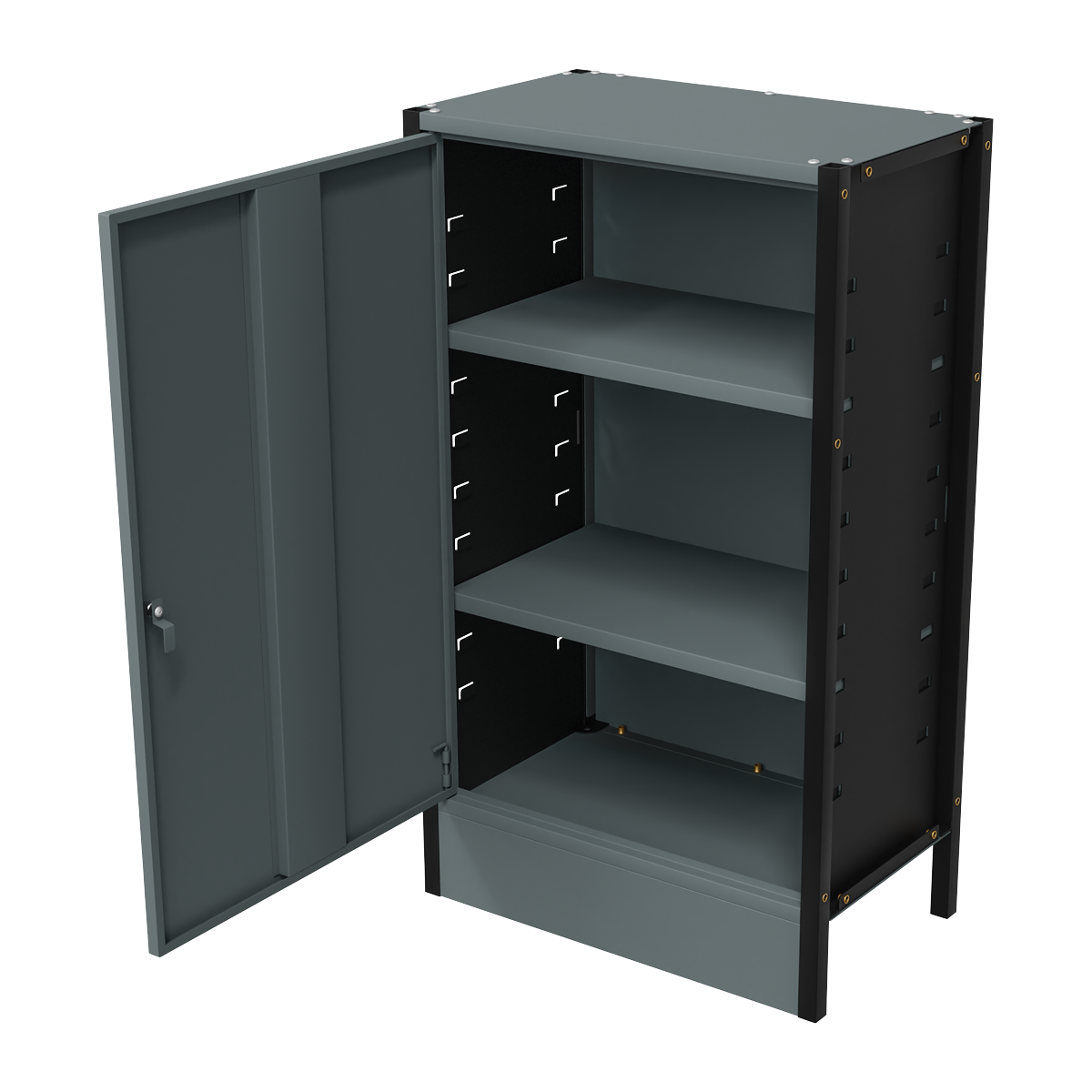 Modular Storage Base Unit Cupboard 3 Shelves 580mm APMRB3