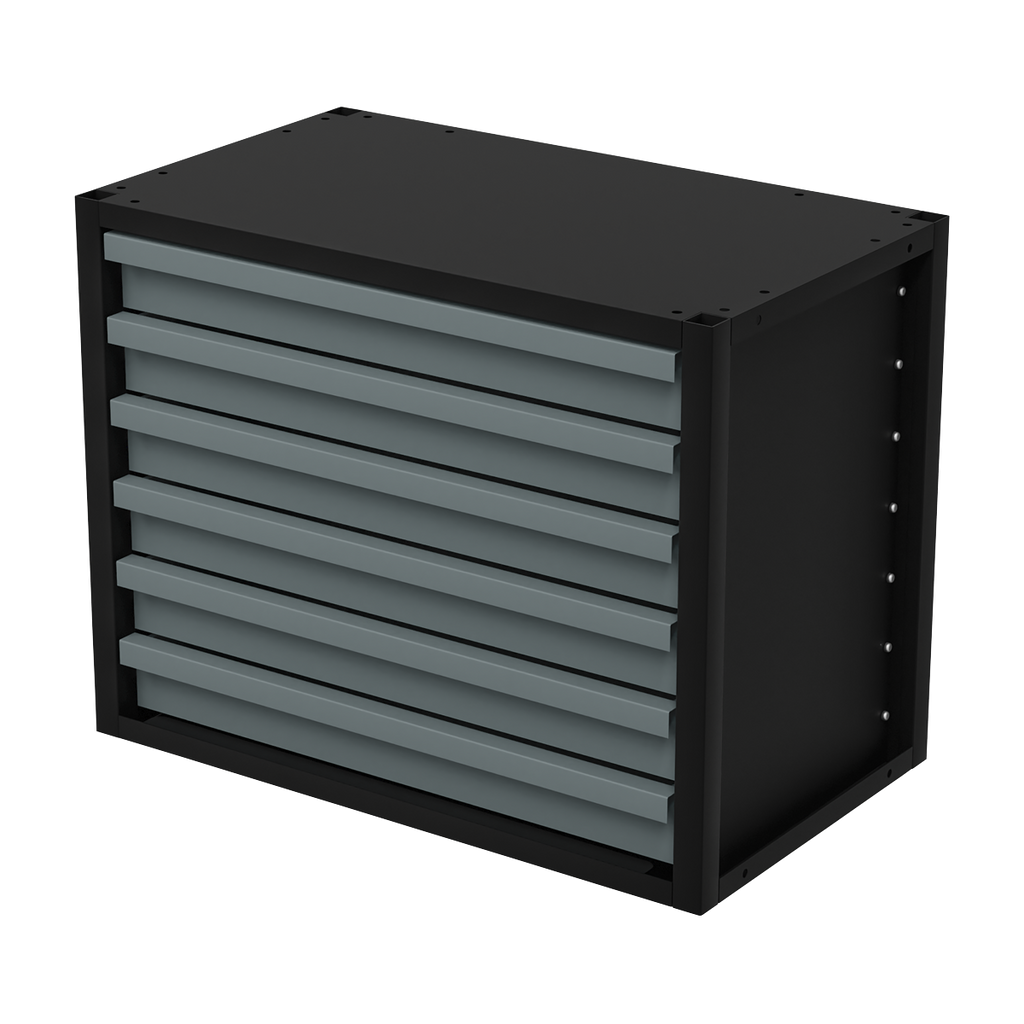 Modular Storage Mid Unit 6 Drawer 580mm APMRM1