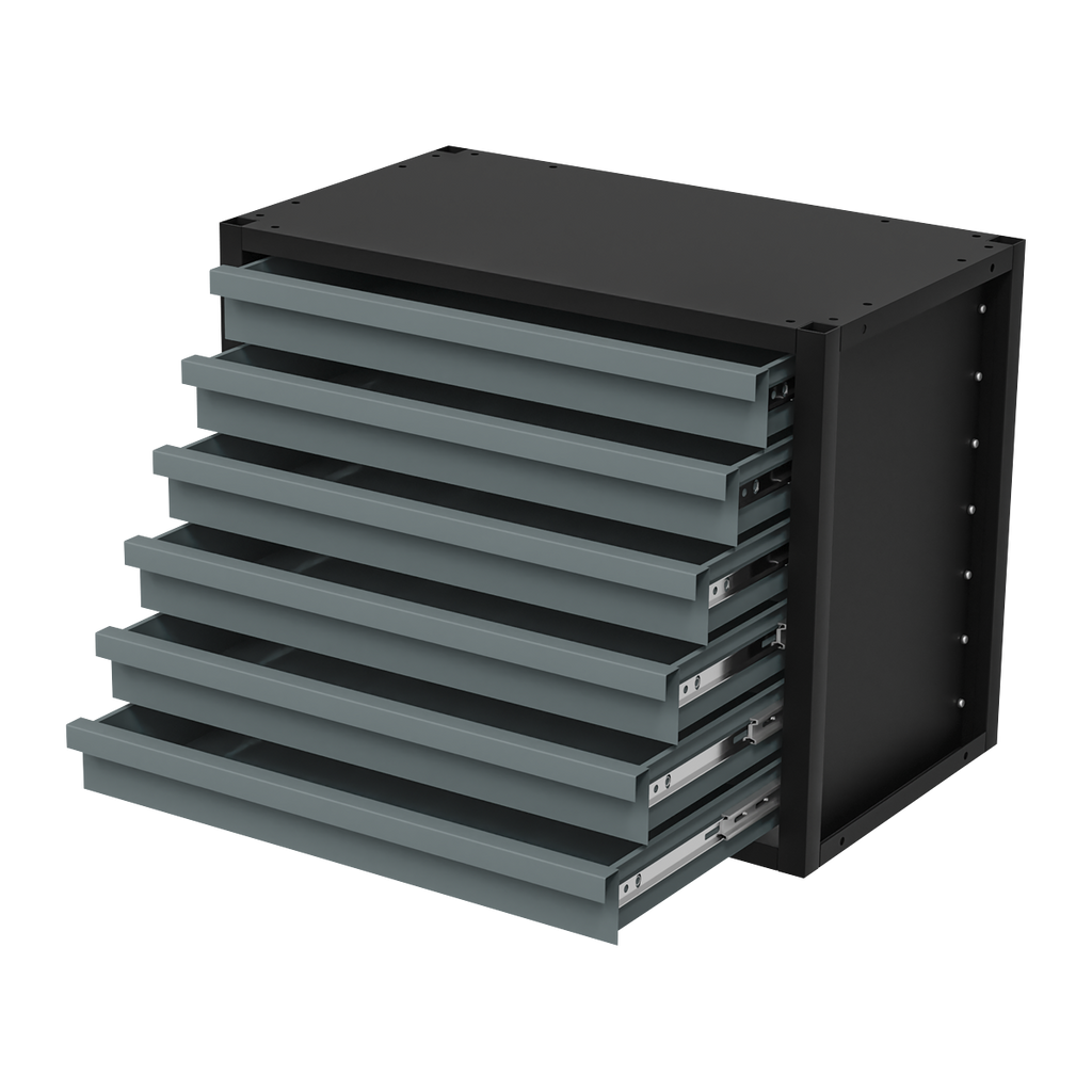 Modular Storage Mid Unit 6 Drawer 580mm APMRM1