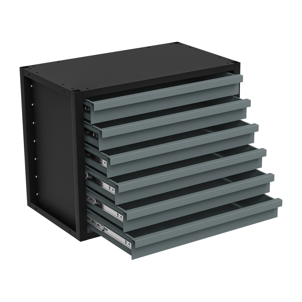 Modular Storage Mid Unit 6 Drawer 580mm APMRM1