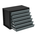 Modular Storage Mid Unit 6 Drawer 580mm APMRM1
