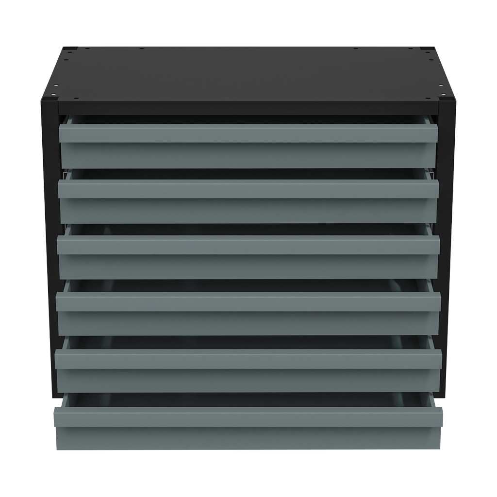 Modular Storage Mid Unit 6 Drawer 580mm APMRM1