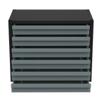 Modular Storage Mid Unit 6 Drawer 580mm APMRM1