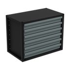 Modular Storage Mid Unit 6 Drawer 580mm APMRM1