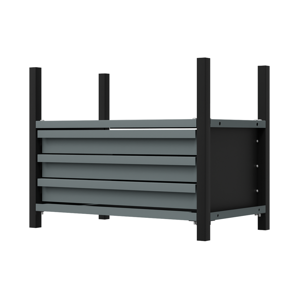Modular Storage Mid Unit 3 Drawer & 1 Shelf 580mm APMRM2