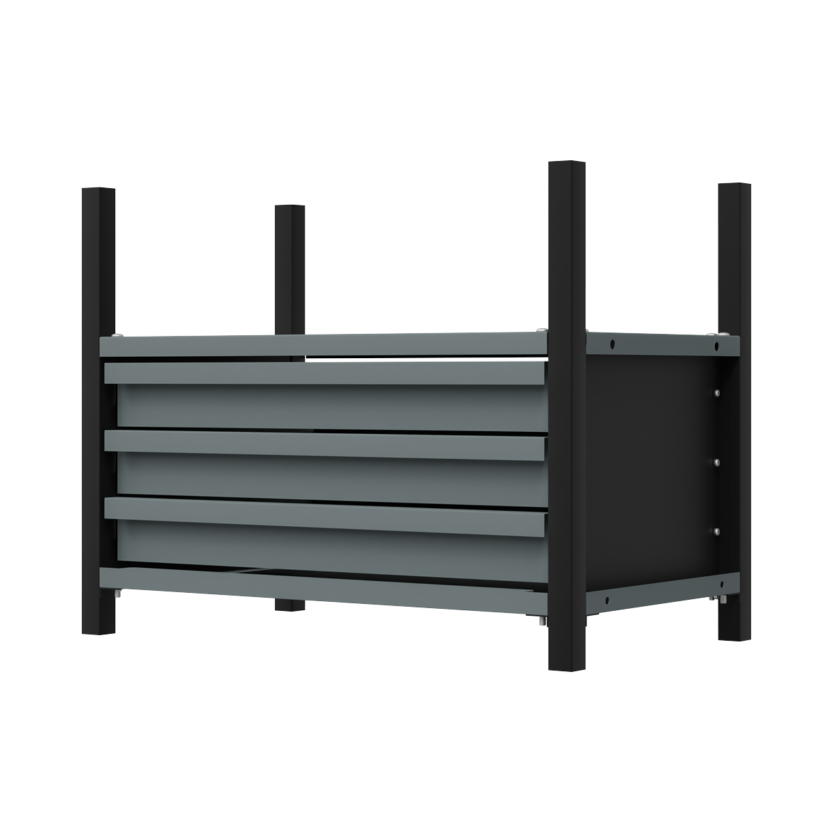 Modular Storage Mid Unit 3 Drawer & 1 Shelf 580mm APMRM2