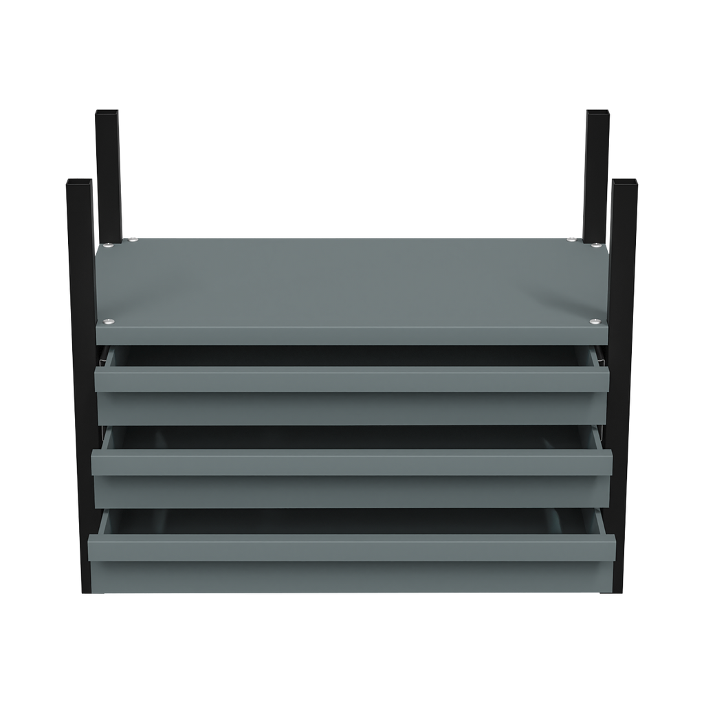 Modular Storage Mid Unit 3 Drawer & 1 Shelf 580mm APMRM2